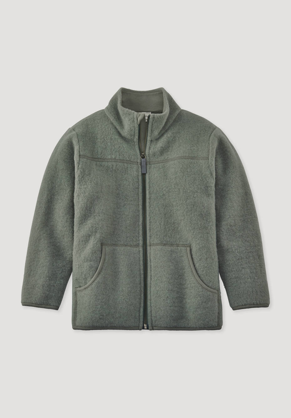 Wollfleece-Jacke aus reiner Bio-Merinowolle