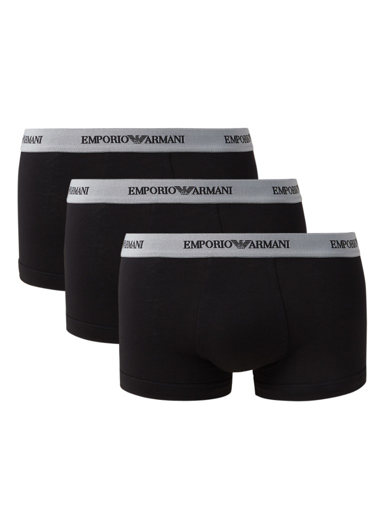 Lot de 3 boxers Emporio Armani Trunk unis