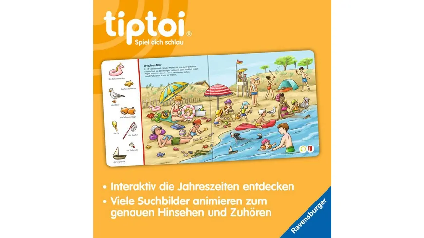 Ravensburger tiptoi - Suchen und Entdecken: Die Jahreszeiten, Jetzt auch für die Kleinen!
