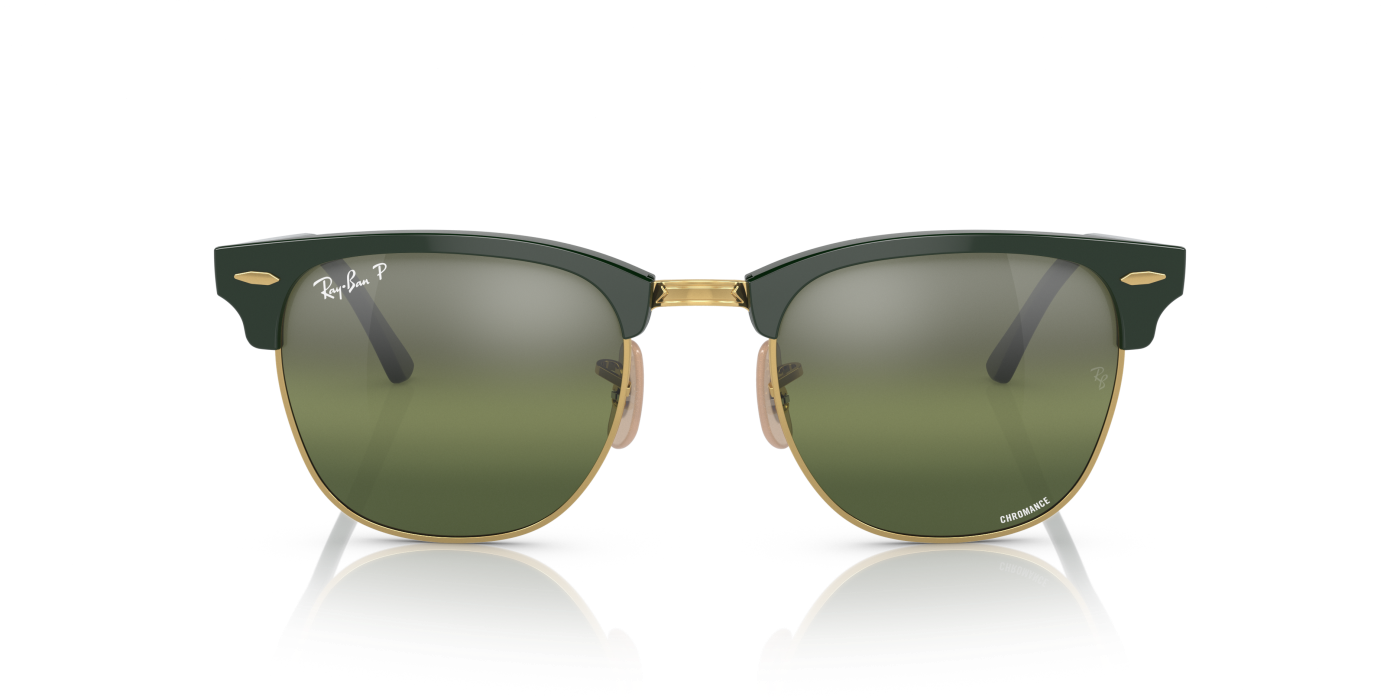 CLUBMASTER CHROMANCE - Verde lustruit pe auriu, argintiu/verde