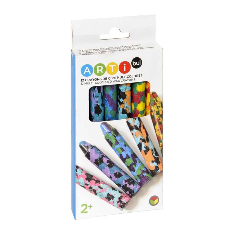 12 crayons multicolores Oxybul