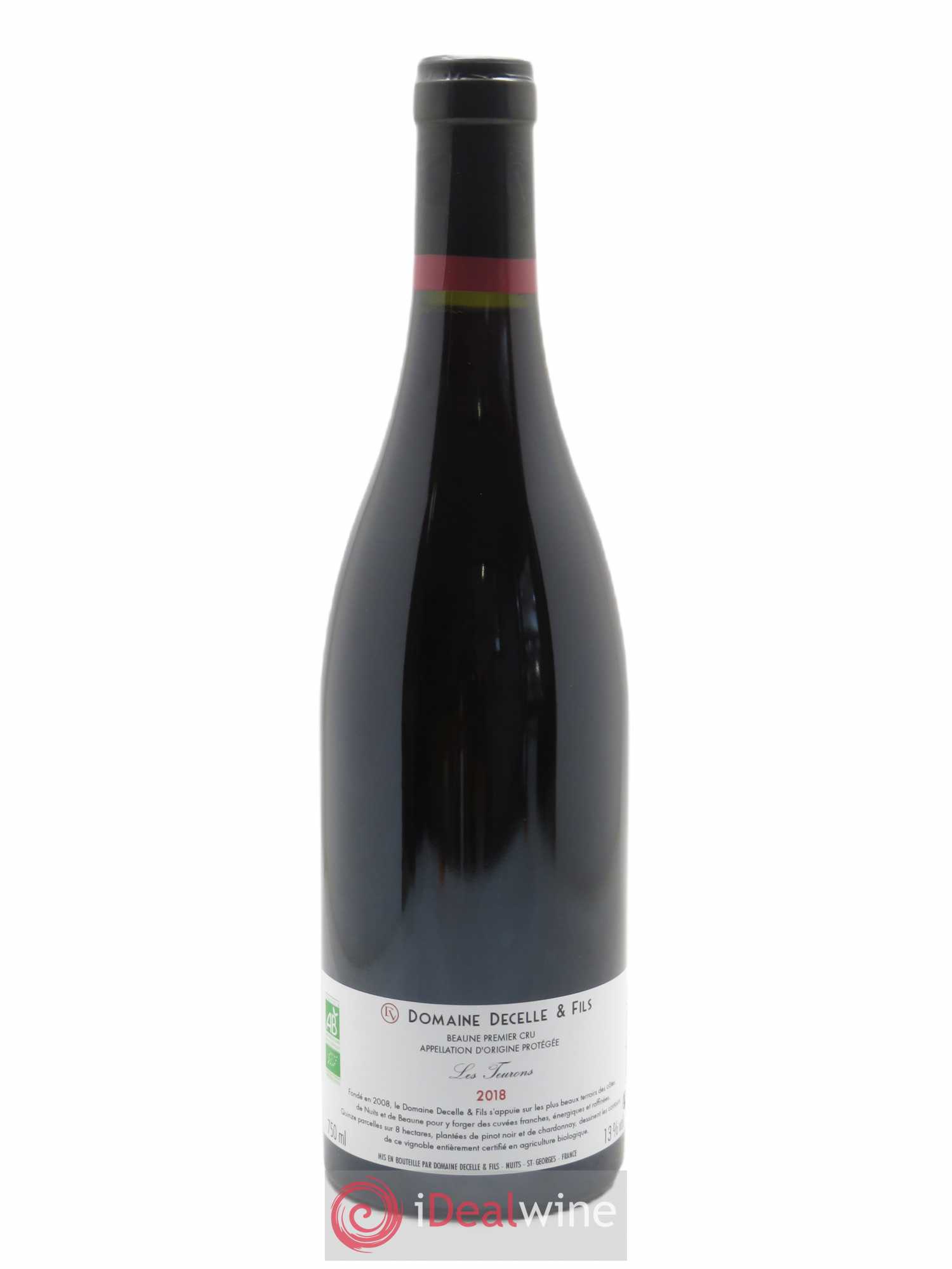 Beaune 1er Cru Les Teurons Decelle & Fils (Domaine)  2018 - Lot de 1 Bouteille