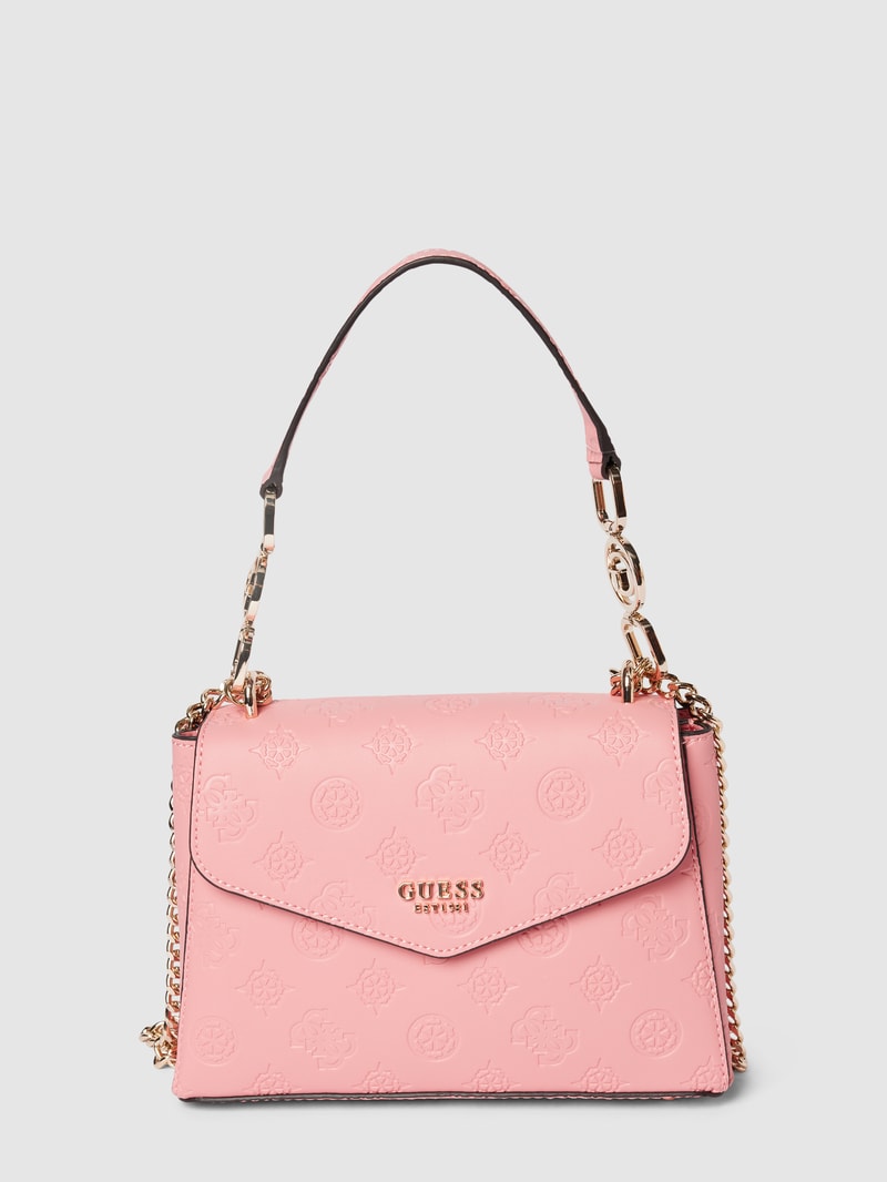 Umhängetasche mit Label-Print Modell 'GALERIA' in pink
