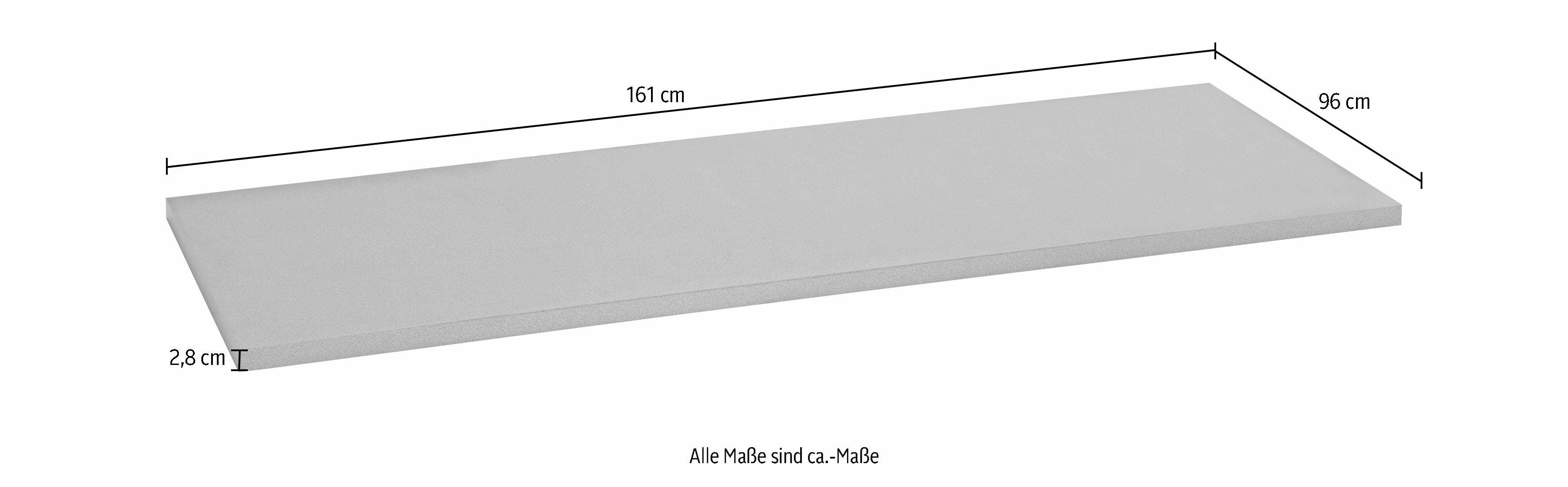 wiho Küchen Arbeitsplatte Ela, für Kochinsel Ela, Breite 161 cm