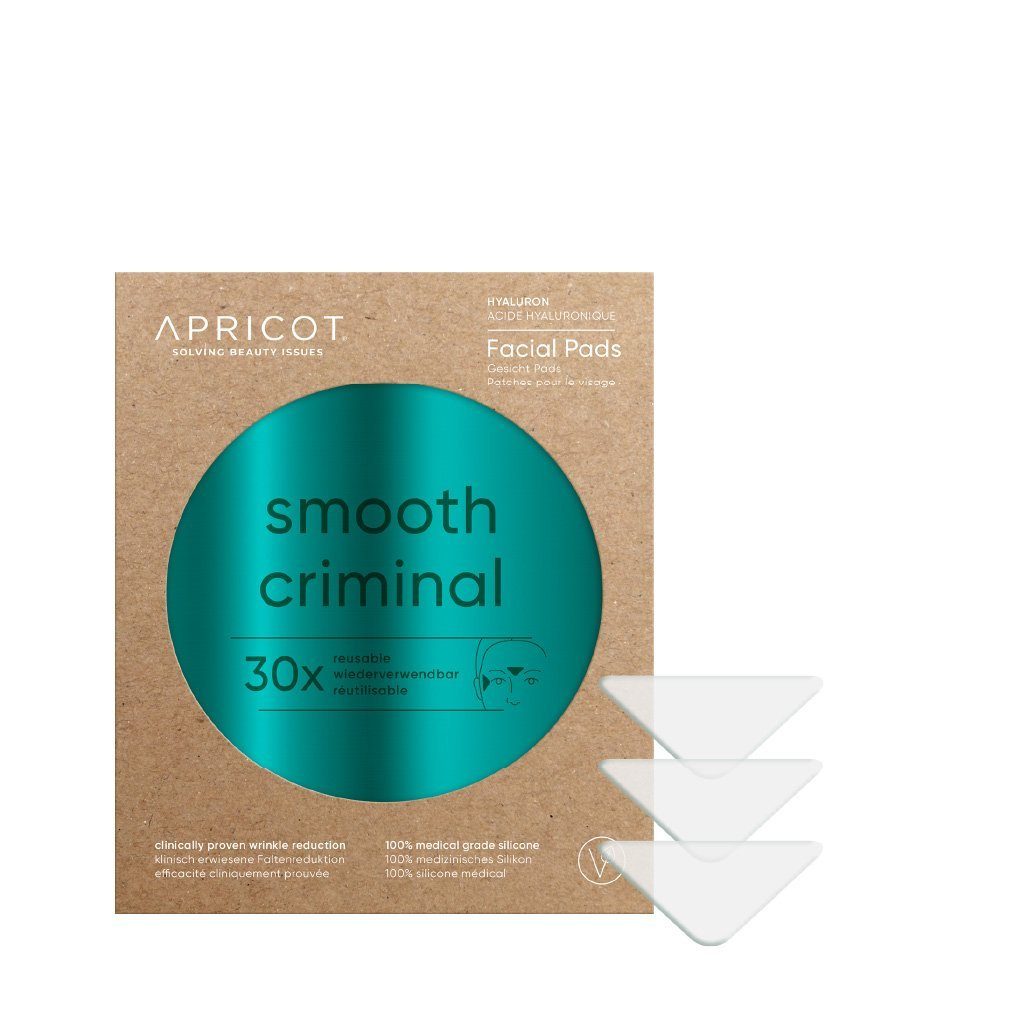 APRICOT Beauty Gesichtsmaske APRICOT® Hyaluron Gesicht Pads 30x wiederverwendbar bei Stirnfalten, Wiederverwendbar