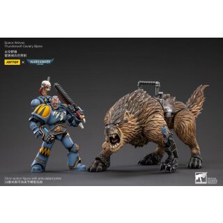 Warhammer 40k Actionfigur 1/18 Space Wolves Thunderwolf Cavalry Bjane