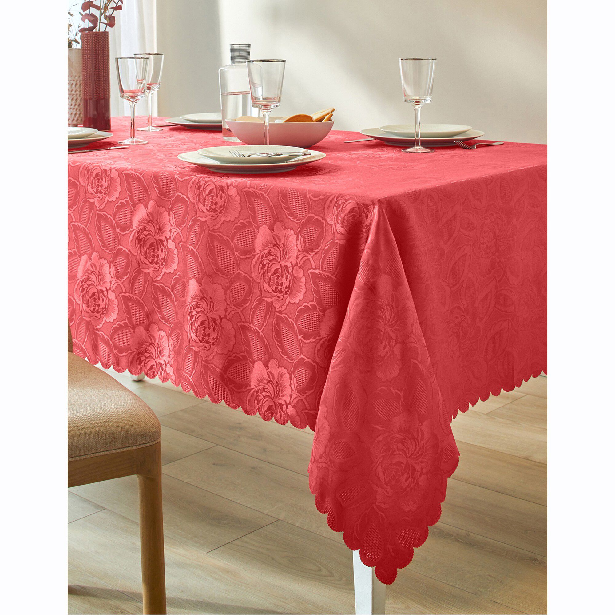 Nappe jacquard damassé