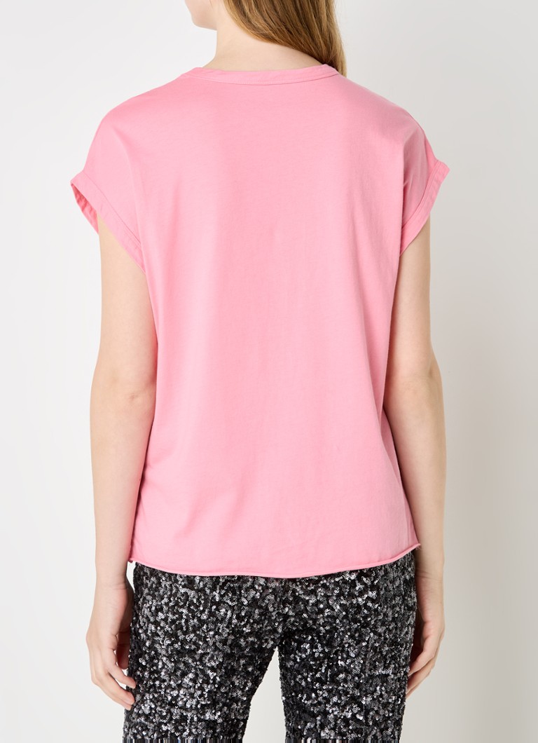 Zadig&Voltaire Cecilia T-shirt with print and rhinestones