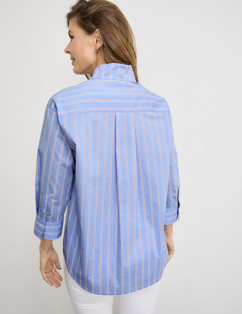 Gestreifte 3/4 Arm Bluse