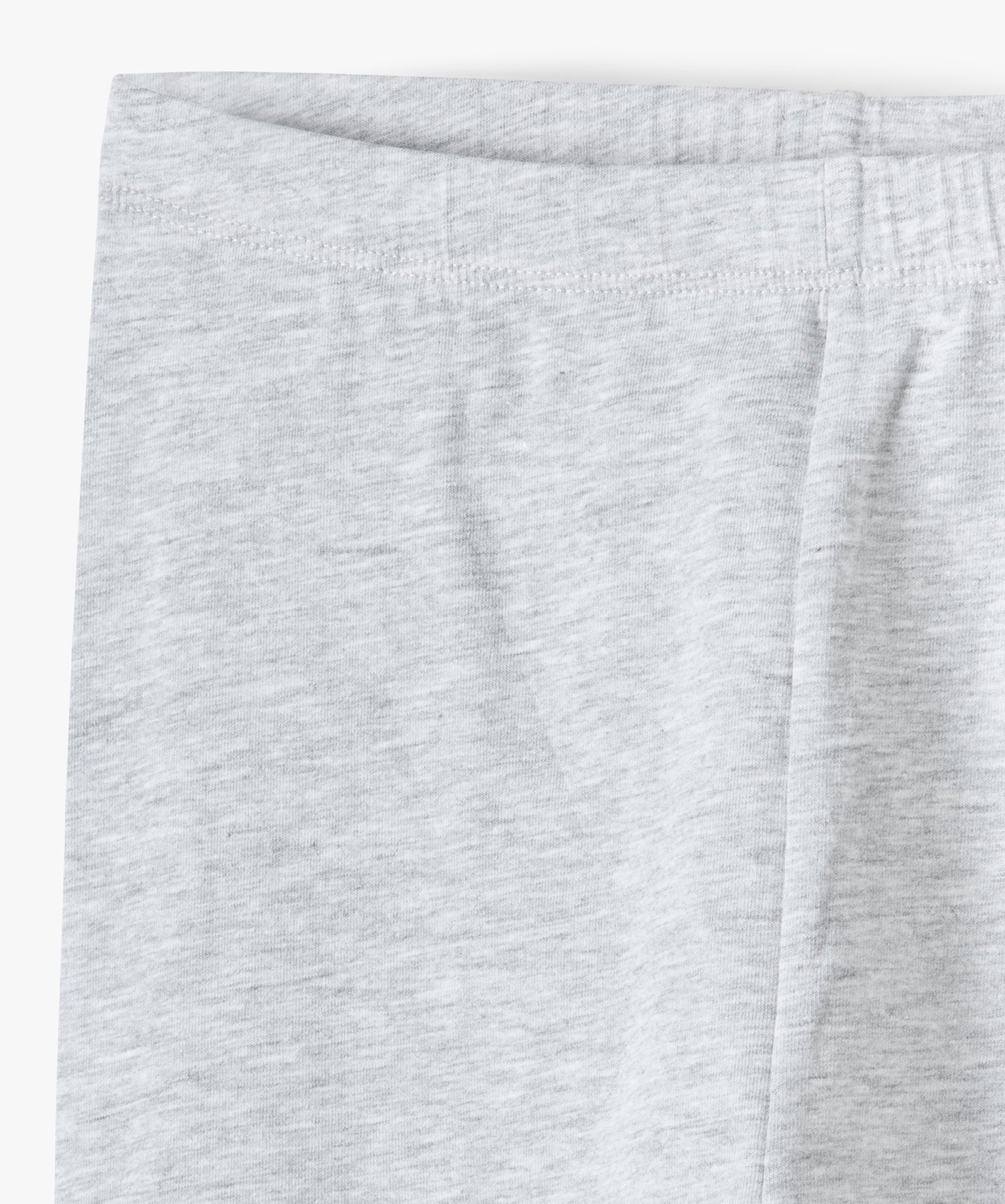 Legging fille long uni gris | GEMO