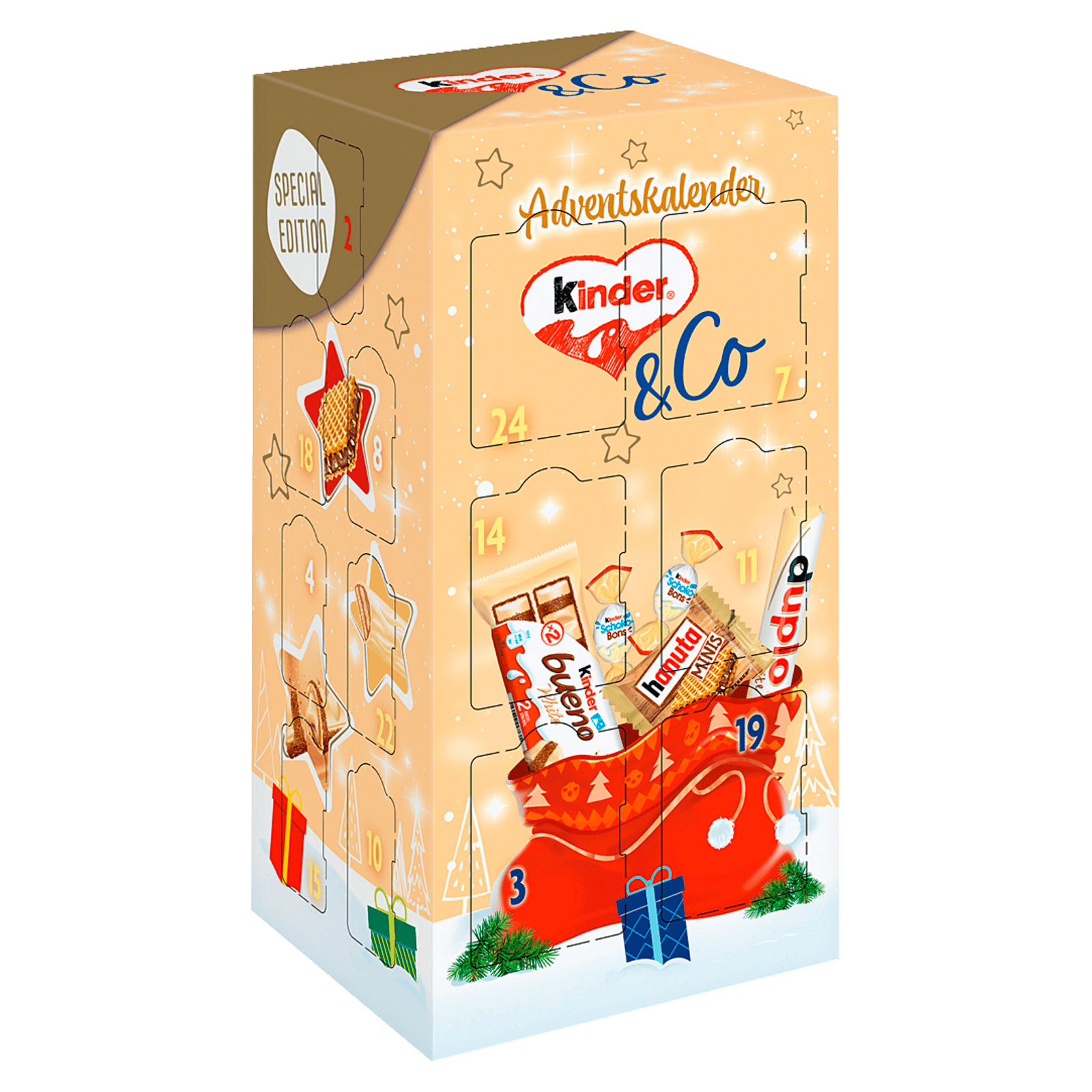 Kinder White Adventskalender mit weißer Schokolade 263g