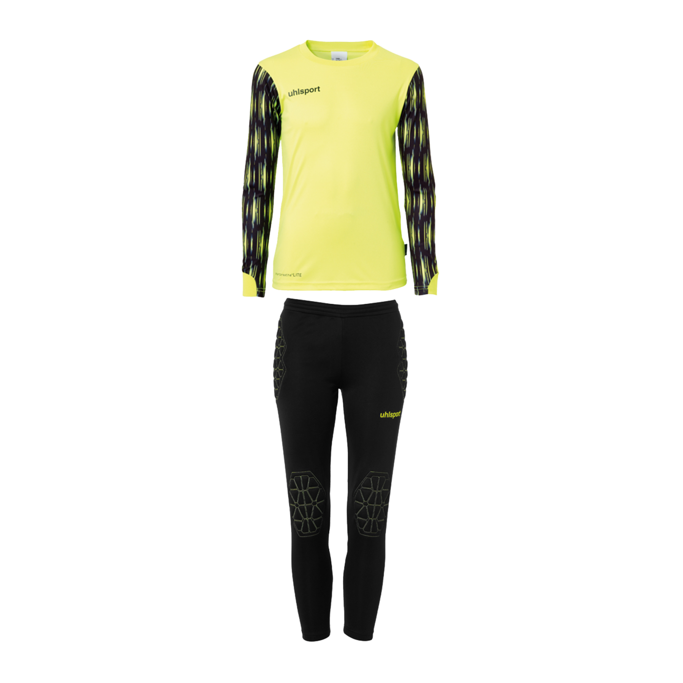 Uhlsport Reaction Torwartset Kids Gelb Schwarz F03