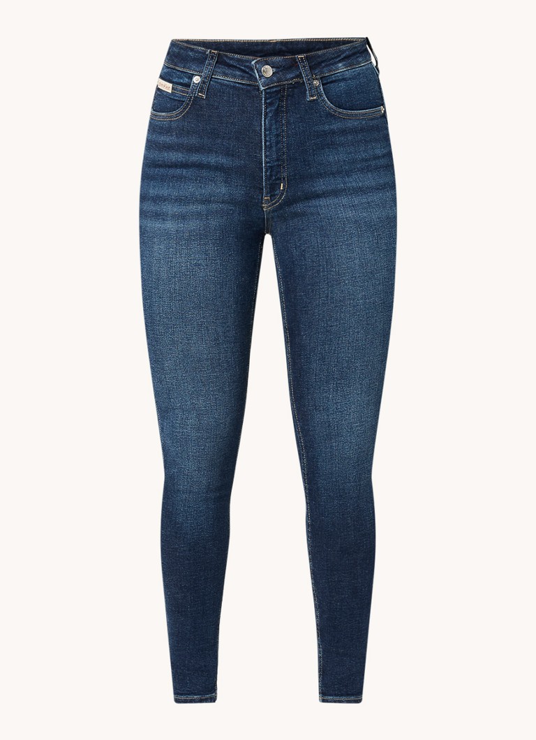 Jeans skinny a vita alta Calvin Klein, lavaggio scuro