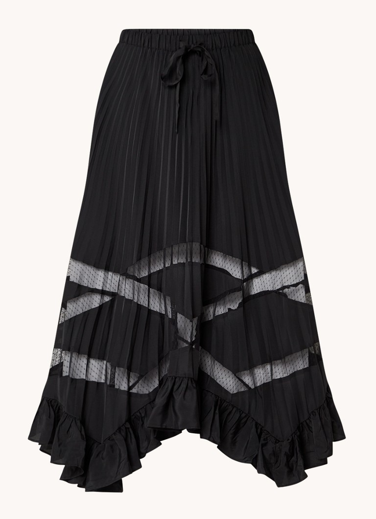 Claudie Pierlot Midirock mit Falten und Volants