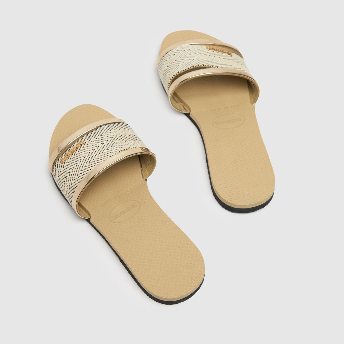 Havaianas trancoso slide szandál arany színben