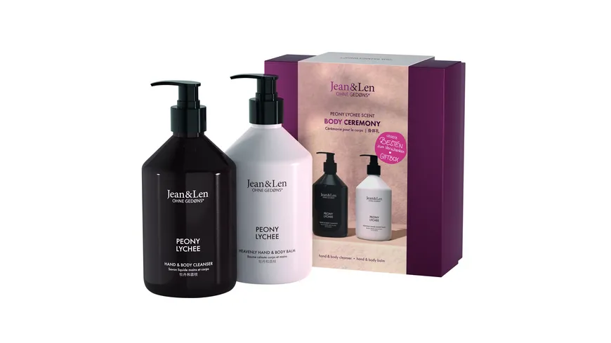 Jean&Len Body Ceremony Giftbox Peony/Lychee Geschenkpackung