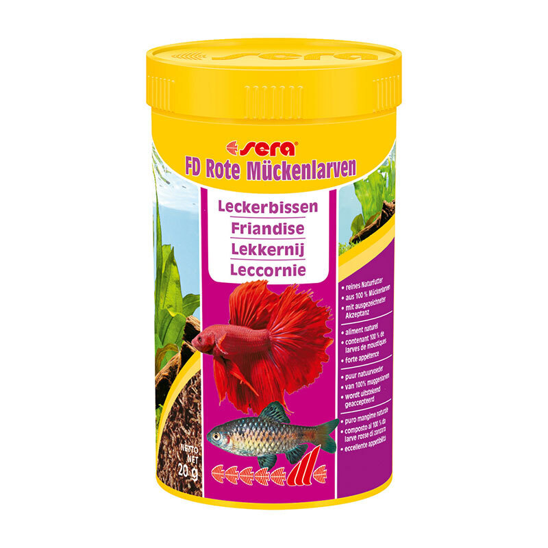 Sera Ergänzungsfutter Sera FD Rote Mückenlarven 250ml