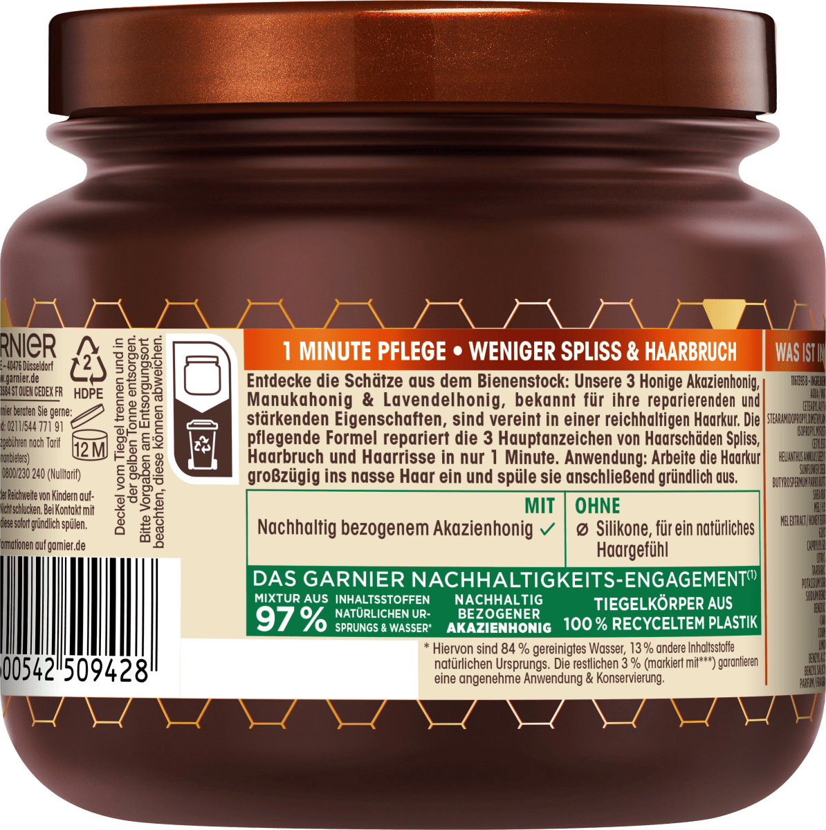 Haarkur 1-Minute Honig Schätze, 340 ml