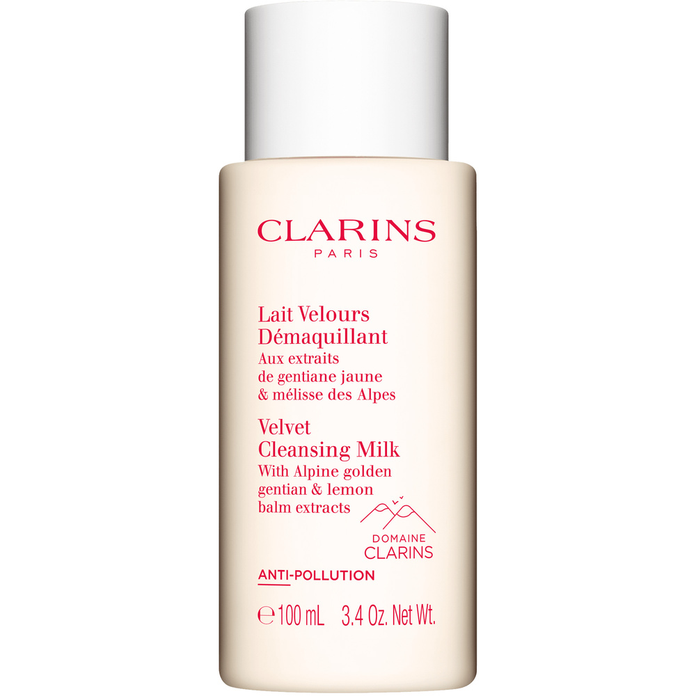 Clarins Lait Velours Démaquillant  Aux extraitsde gentiane jaune & mélisse des Alpes Lait démaquillant