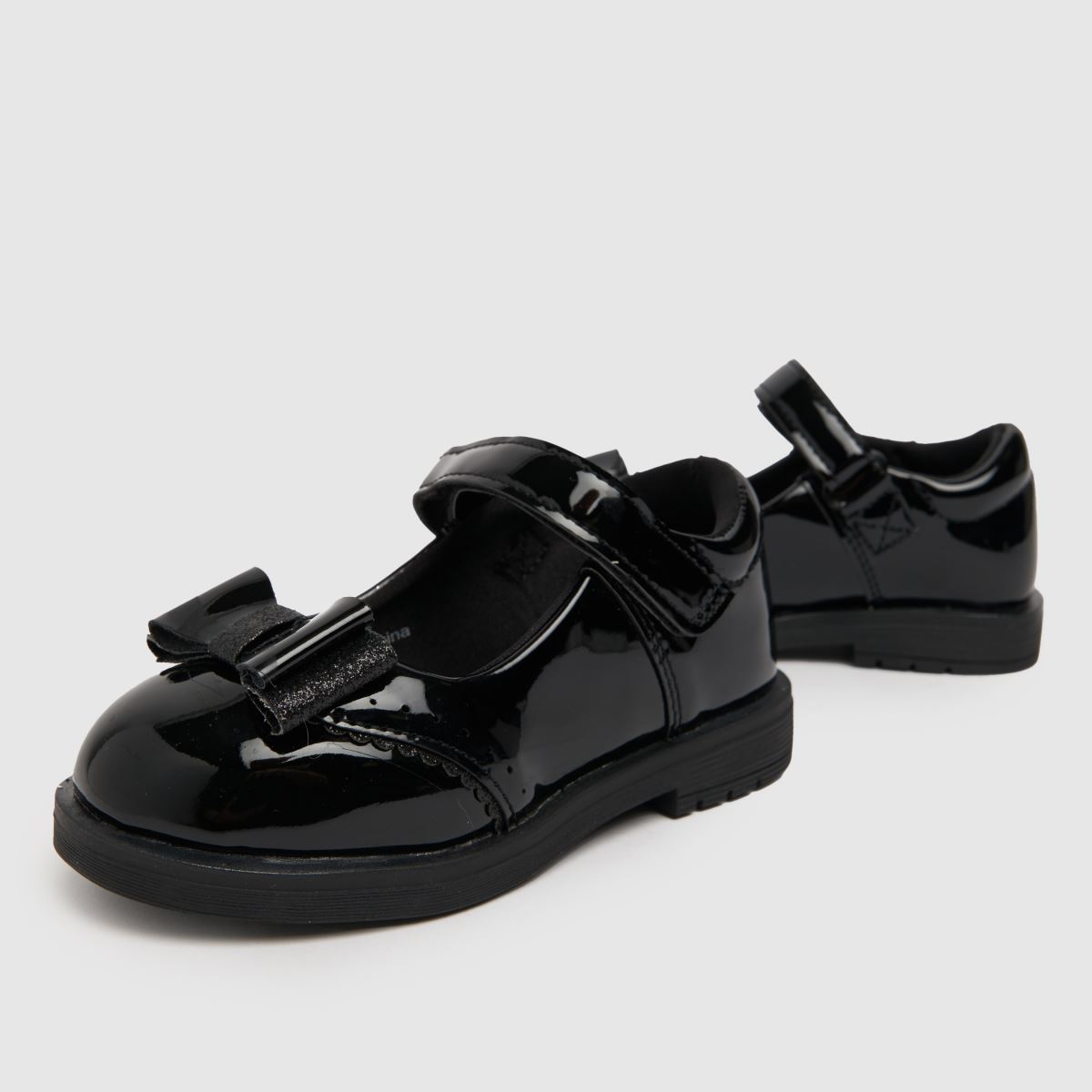Schuh fekete nevető lakk lányka kisgyermek cipő