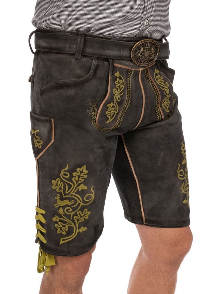 MADDOX Lederhose UTZ in dunkelbraun günstig kaufen