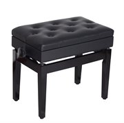 HOMCOM Klavierhocker Klavierbank Klavier Bank Schminkhocker Hocker mit Stauraum höhenverstellbar