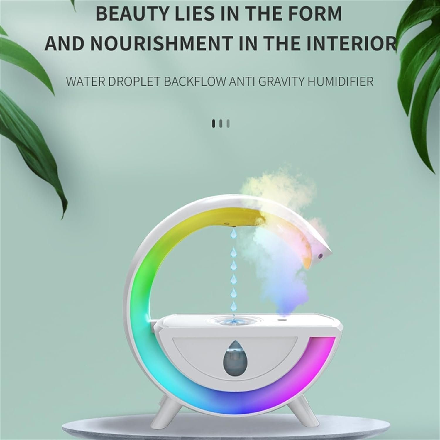 Welikera Luftbefeuchter Aroma Diffuser mit Nachtlicht für Schlafzimmer, 350ml, 0,35 l Wassertank