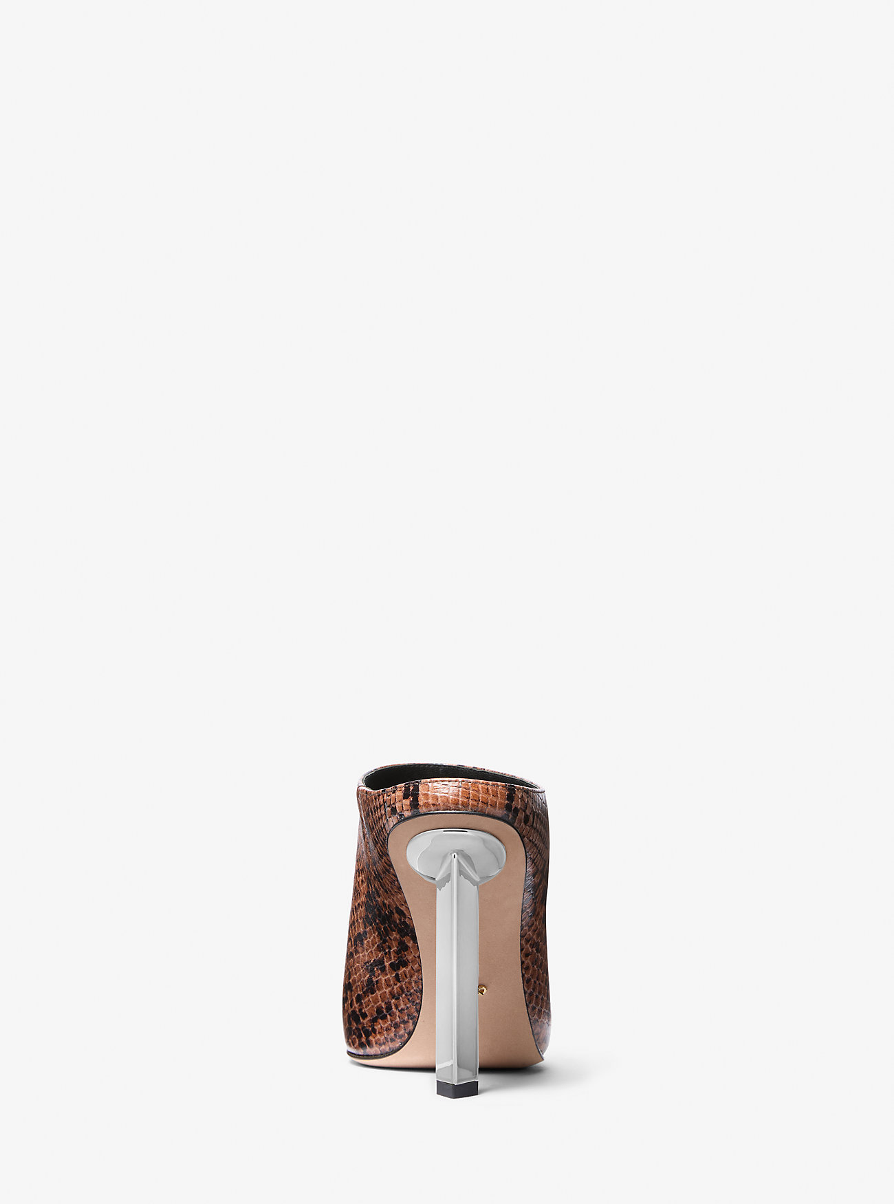 Halle Snake Embossed Leather Mule Pumps - Bagasje