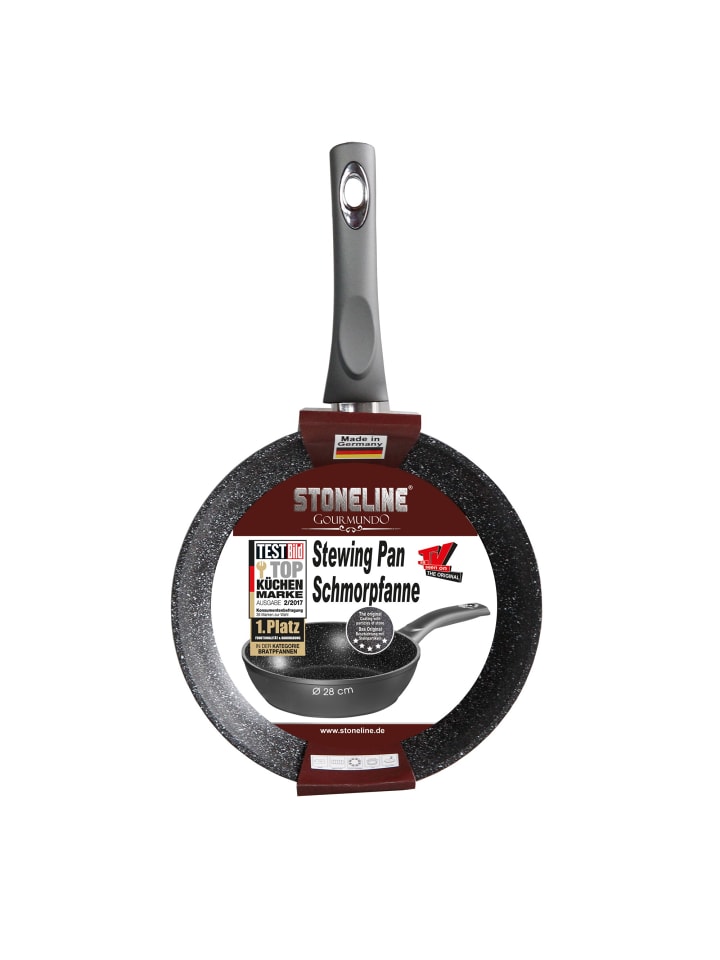 Stoneline Schmorpfanne | ohne Deckel in Anthrazit | 28cm günstig kaufen Ø 28 cm