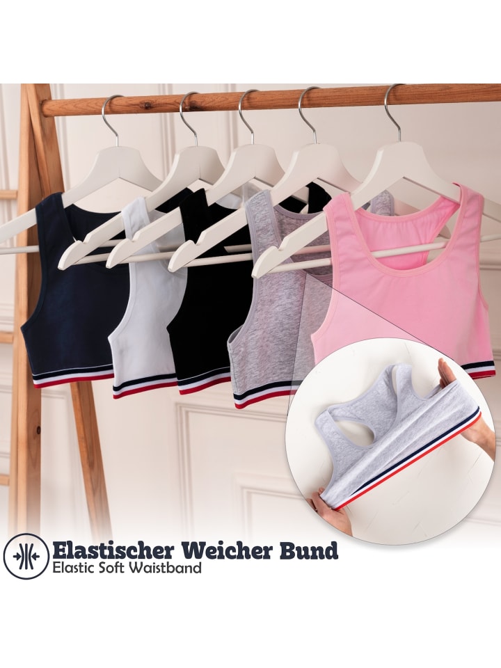 LOREZA 5er Set Bustier - Sport - Bunt günstig kaufen