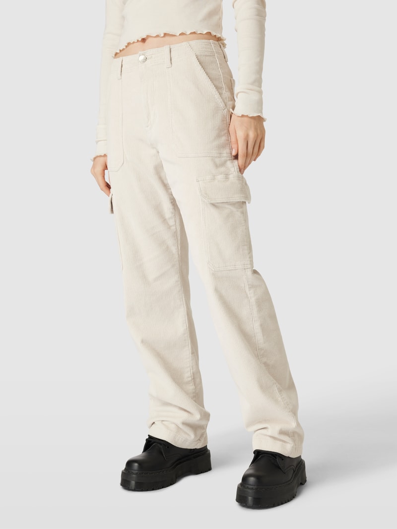 Cargohose in Cord-Optik Modell 'MALFY' in ecru
