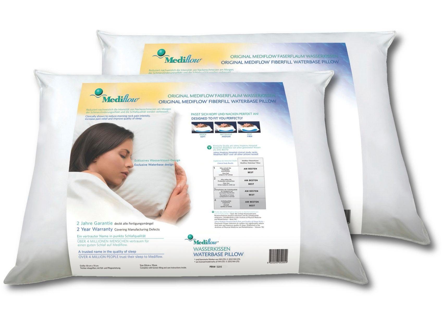 Mediflow Wasserkissen Mediflow Original Wasserkissen 5205 Doppel-Pack 50x70cm, 2-tlg.