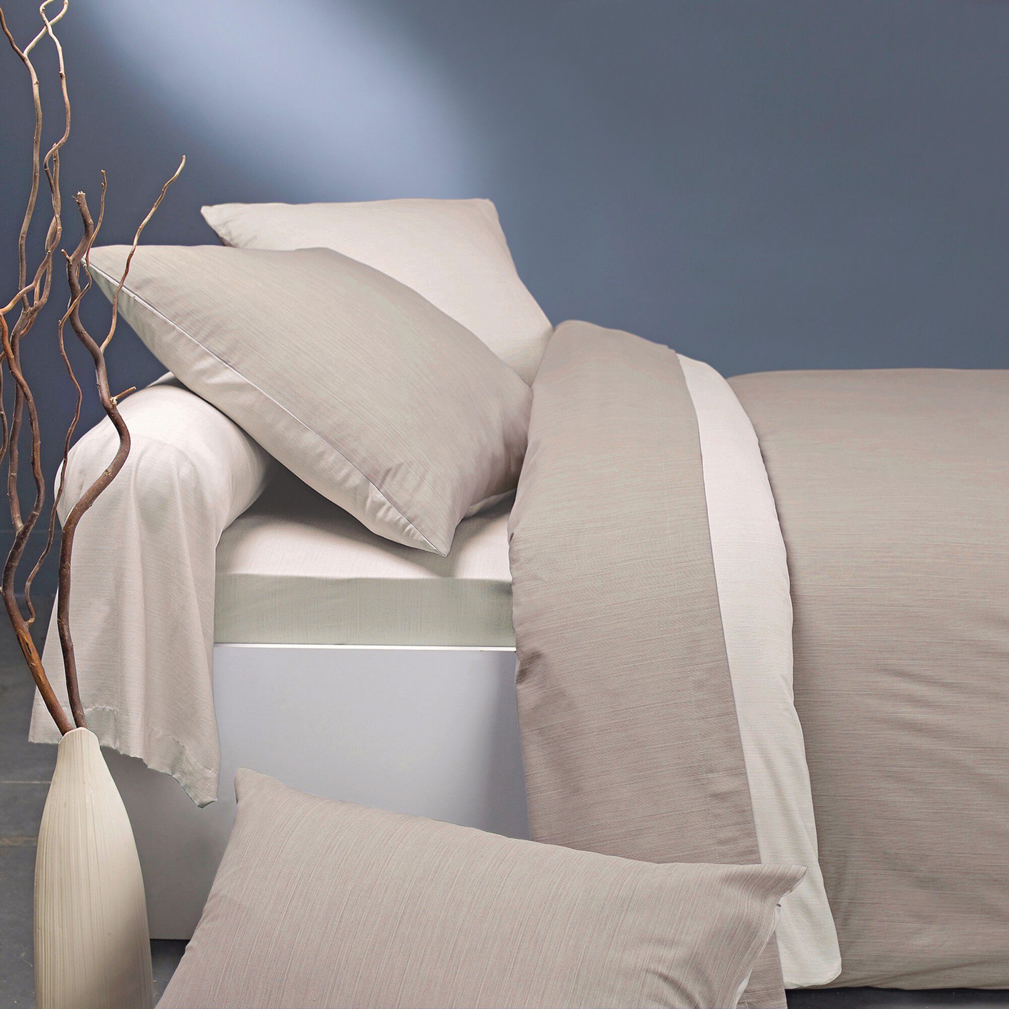 Linge de lit Ecorce viscose coton
