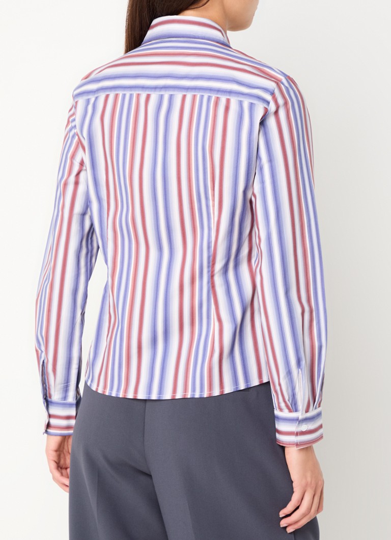 Laagam Liam blouse with stripe print and smocking