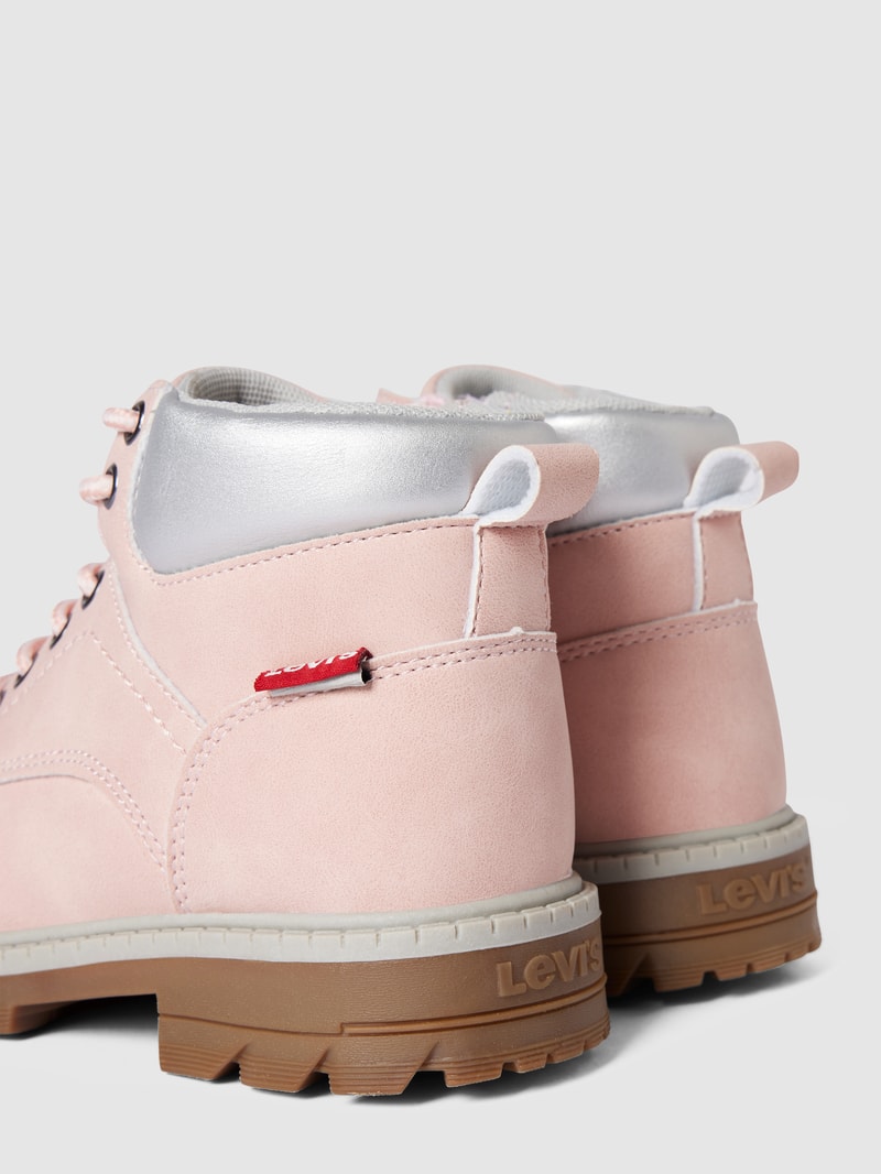 Boots in Leder-Optik Modell 'JAX PLUS' in hellrosa