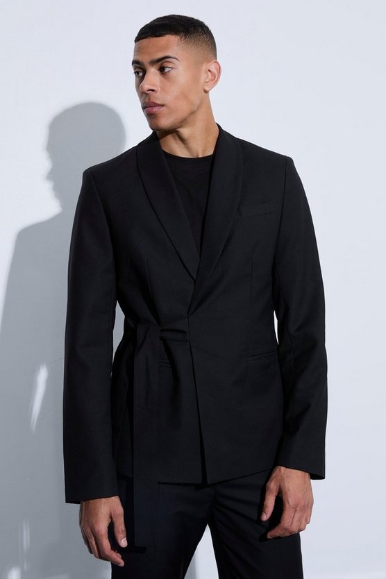 Slim-Fit Wickel-Blazer