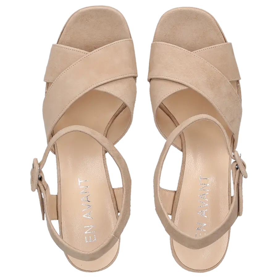 EN AVANT - Sandalen LUXE Veloursleder - beige