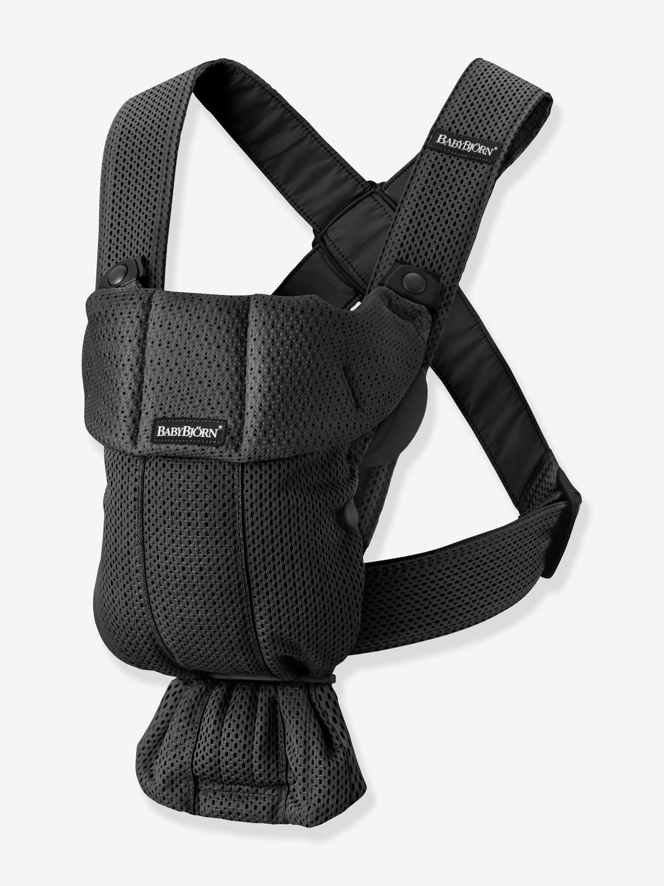 Porte-bébé Mini en coton BabyBjörn noir
