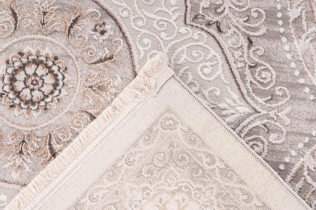 megusta Verwaschener Teppich Grau / Silber 200cm x 300cm