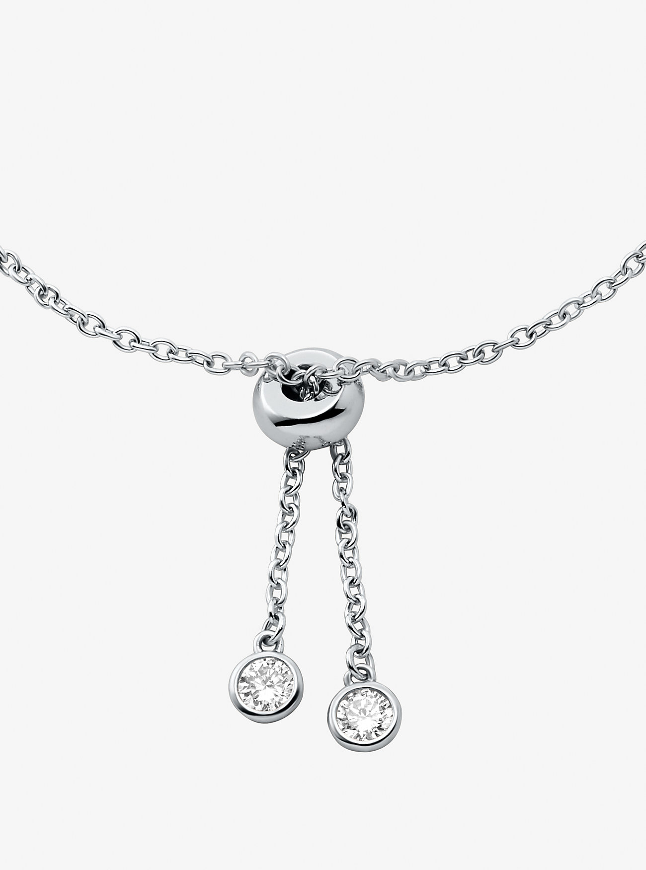 Armbånd i sterlingsølv med bezel og edelmetallbelegg – SØLV