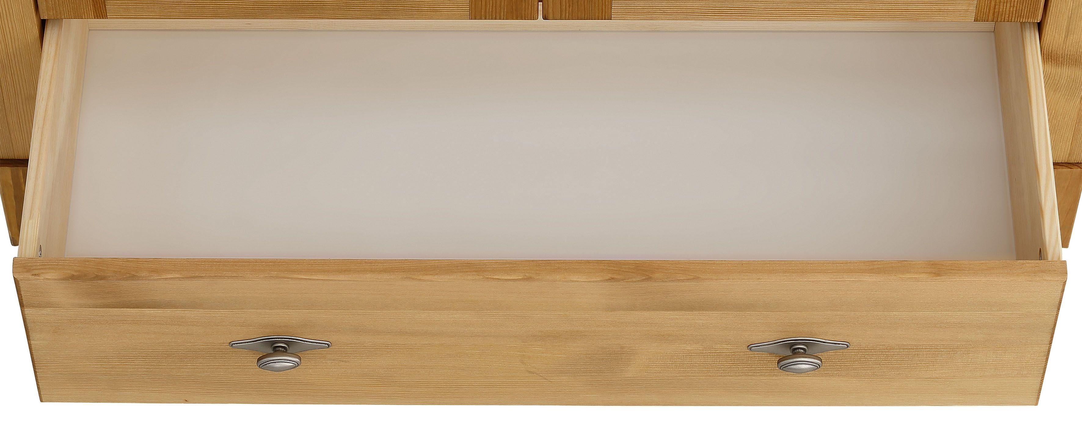 Home affaire Wäscheschrank Rauna aus massiver Kiefer