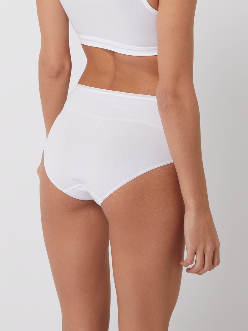 Slip mit Stretch-Anteil im 3er-Pack in weiß