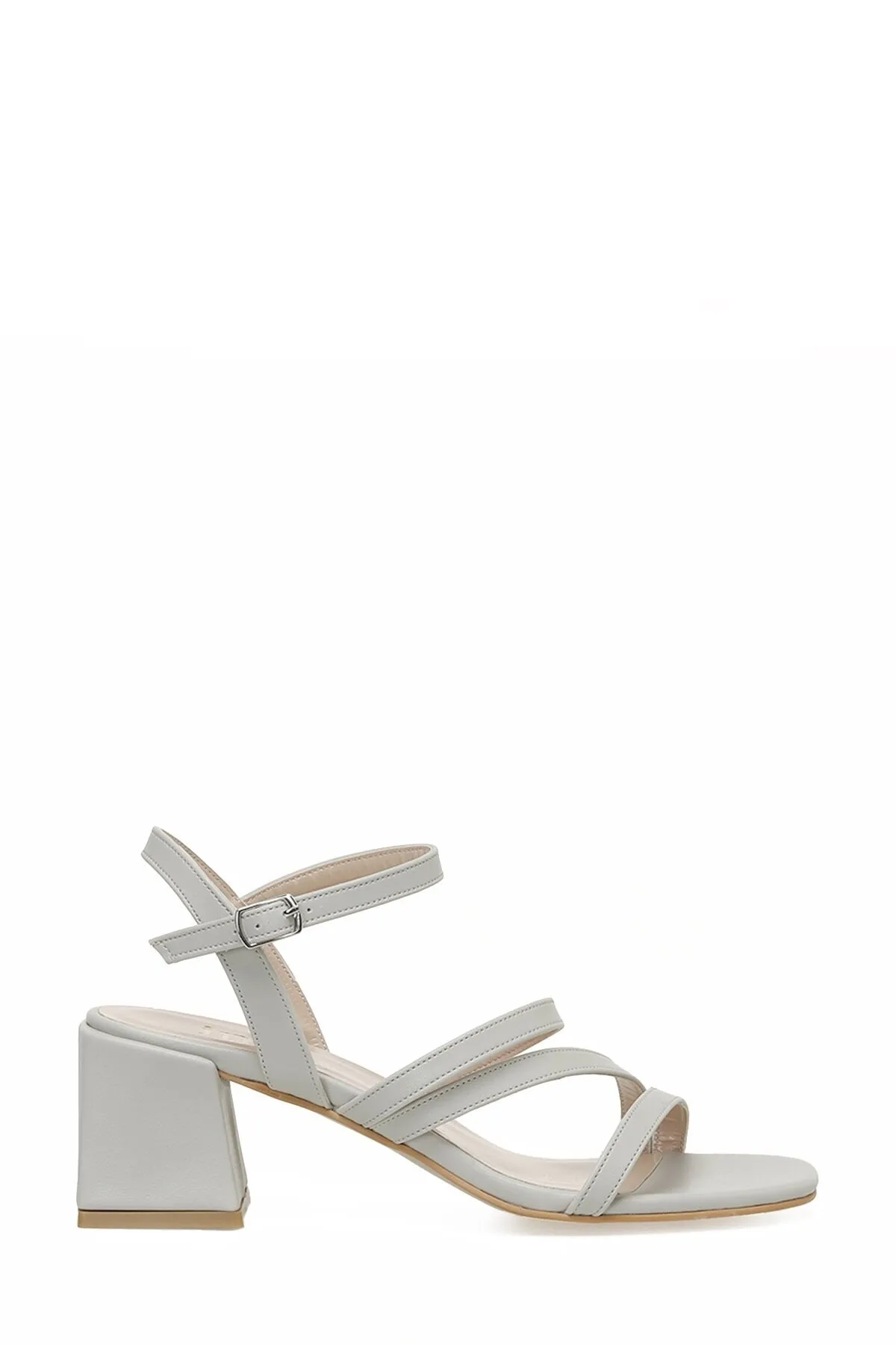 İnci  Leila 3fx Graue Damen-Sandalen mit Absatz