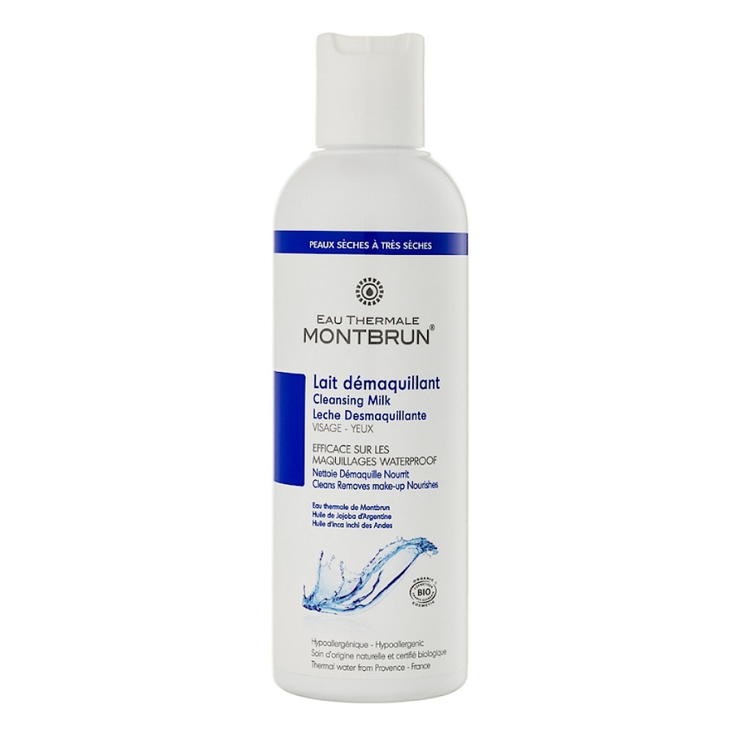Alphanova Eau Thermale Montbrun Lait Démaquillant 200 ml