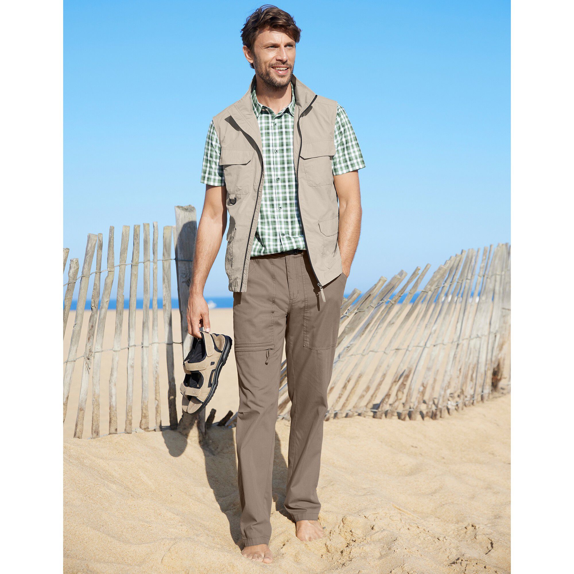 Pantalon + ceinture assortie