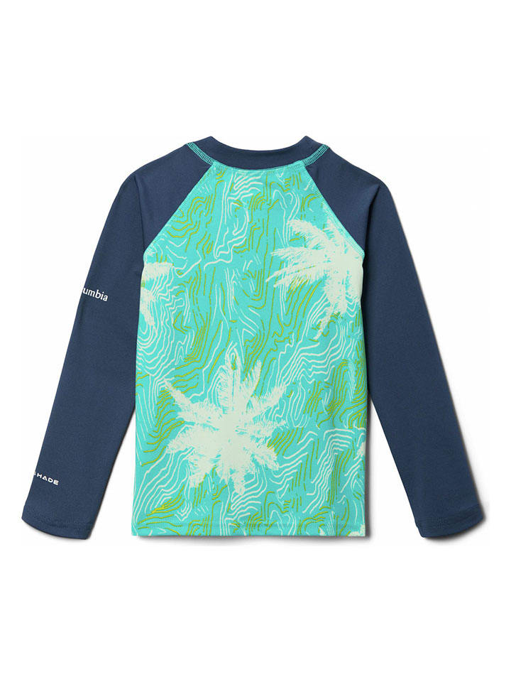 Columbia Longsleeve in Dunkelblau/ Grün günstig kaufen