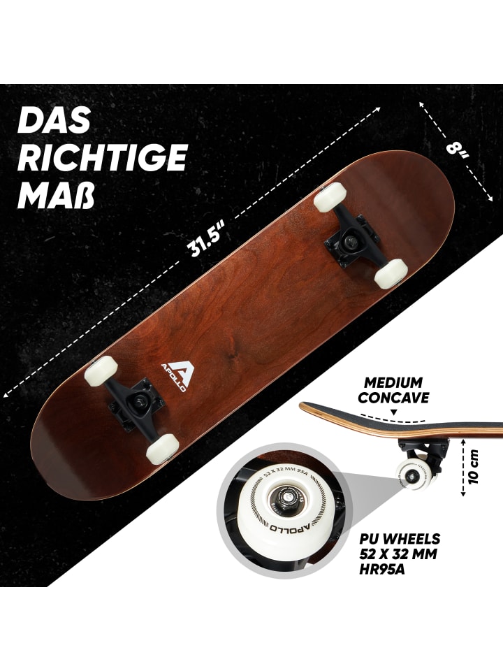 Apollo Skateboard Kinder und Erwachsene 