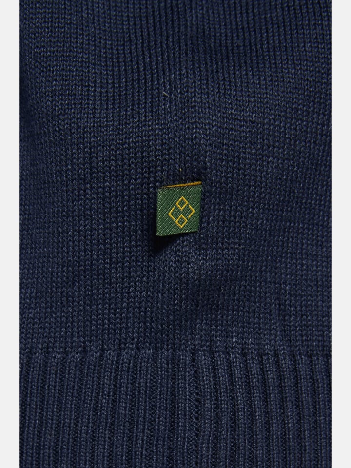 Charles Colby Pullover EARL SENAN in dunkelblau gemustert günstig kaufen