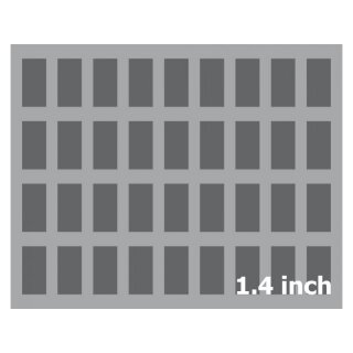 Feldherr 35 mm Full-Size Schaumstoffeinlage mit 36 Fächern