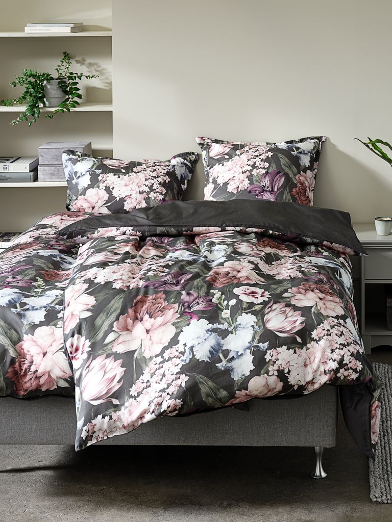 Pościel satynowa ELLA złota ELLA 140x200 fioletowa